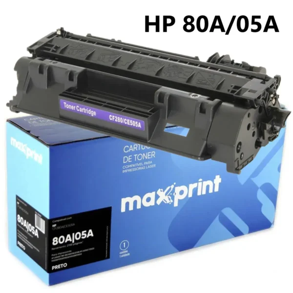 TONER COMPATIVEL HP 80A/05A PRETO MAXPRINT
