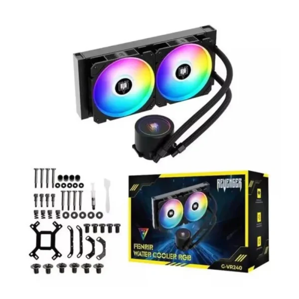 Water Cooler 240mm Intel ou AMD Led RGB TDP 250W G-VR240 Fenrir Revenger - Imagem 3