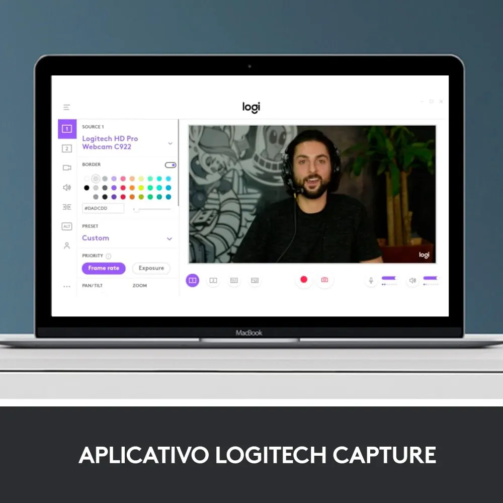 Webcam Full HD 1080P 30 FPS Auto Foco com Microfone C920s USB 2.0 Logitech -NAC - Imagem 5