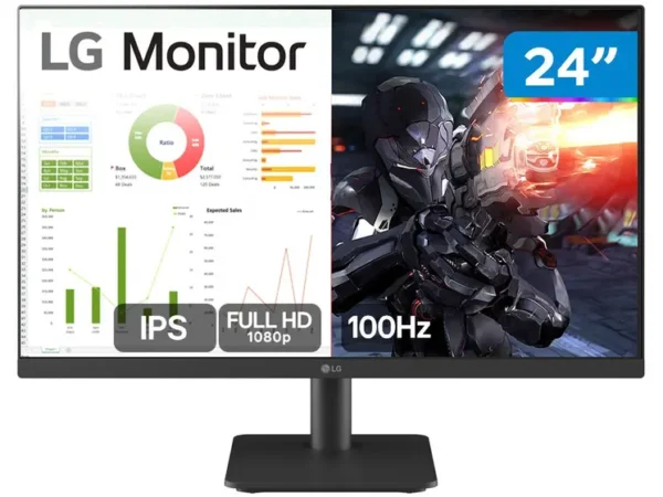 Monitor PC Gamer 100Hz LG 24MS500 24" Full HD IPS HDMI 2x
