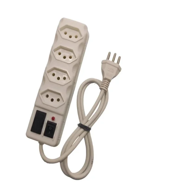 4 Tomadas Extensão Elétrica Régua Elétrica