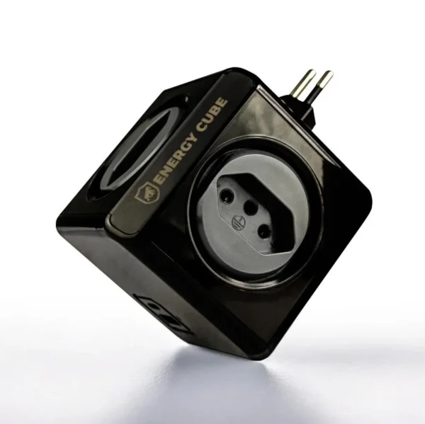 Adaptador Carregador Energy Cube Bivolt Filtro De Linha Multiplicador De Tomadas 10a Com Proteção De Sobretensão,  (4 Tomadas + Usb A + Tipo C)