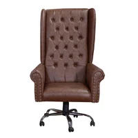 Cadeira De Escritório Giratória Presidente Chesterfield Via Courano Whisky -NAC