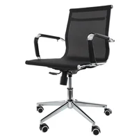 Cadeira De Escritório Home Office Diretor Mesh Preta -NAC