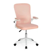 Cadeira De Escritório Mônaco Base Giratória - Rosa -NAC