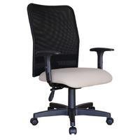 Cadeira Design Office, Encosto Em Tela Mesh Peruggia, Para Escritório, Cinza -NAC