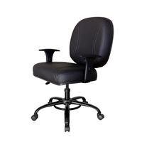 Cadeira Design Office, Linha Fat, Até 200Kg, Para Escritório, Preto -NAC