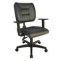 Cadeira Design Office, Linha Greco, Para Escritório E Home Office, Preto -NAC