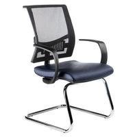 Cadeira Design Office Móveis Diretor, Linha Net Design, até 120Kgs, Encosto com Tela Mesh, Preto -NAC