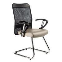 Cadeira Diretor, Base Fixa Cromada, Linha Tela Mesh -NAC