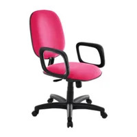 Cadeira Diretor Para Escritório Com Braços Linha Uno Rosa -NAC
