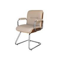 Cadeira Eames Diretor Fixa, Linha Capa Em Madeira, Marrom -NAC