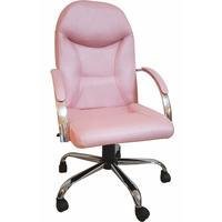 Cadeira Ergodecor Giratória Escritório Day Presidente suporta até 130kg Rosê Gold Relax Base Cromada C/ Rodizio, 100% Nacional -NAC