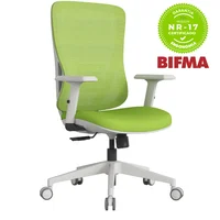 Cadeira Ergonômica De Escritório Com Nr17 Diretor Sigma Movescan Verde -NAC