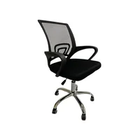 Cadeira Escritório Giratória Com Base Cromada Slo-111 -NAC