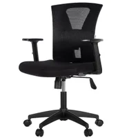 Cadeira Escritório Giratória Nr-17 Diretor Blm0283 Blume Tela Mesh Preta Base Rodizio Nylon Preto -NAC