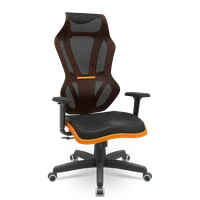 Cadeira Escritório Presidente Gamer Vizon Dz Plaxmetal Relaxsystem Preta/laranja -NAC