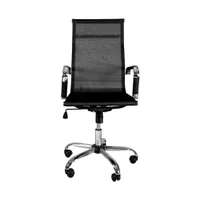 Cadeira Escritorio Diretor Giratoria Premium Preto Em Tela Maxoffice. -NAC