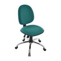 Cadeira Executiva Base Giratória Cromada,Linha Office Plus, Verde -NAC