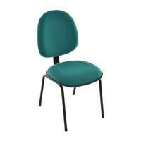 Cadeira Executiva Design Office Móveis, Linha Office Plus, até 120Kgs, Base Fixa, Palito, Verde -NAC
