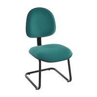 Cadeira Executiva, Linha Office Economy, 120Kgs, Base Fixa Em S, Verde -NAC