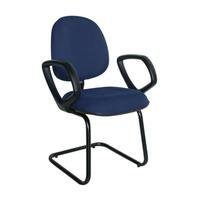 Cadeira Executiva, Linha Office Plus, 120Kgs, Base Fixa Em S, Azul -NAC