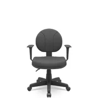 Cadeira Executiva Operativa Giratória C/ Braços Reguláveis - Ajuste De Altura E Base Aço Carbono -NAC