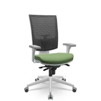 Cadeira Flash Presidente Slider Cinza/verde Musgo -NAC