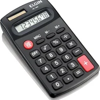 Calculadora De Bolso Solar E Pilha - Blister Cb1485 Preta -NAC