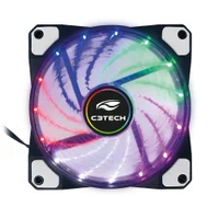 Cooler Fan C3tech,Com Led 120mm, F9-l110m, Multicores Gaming -NAC