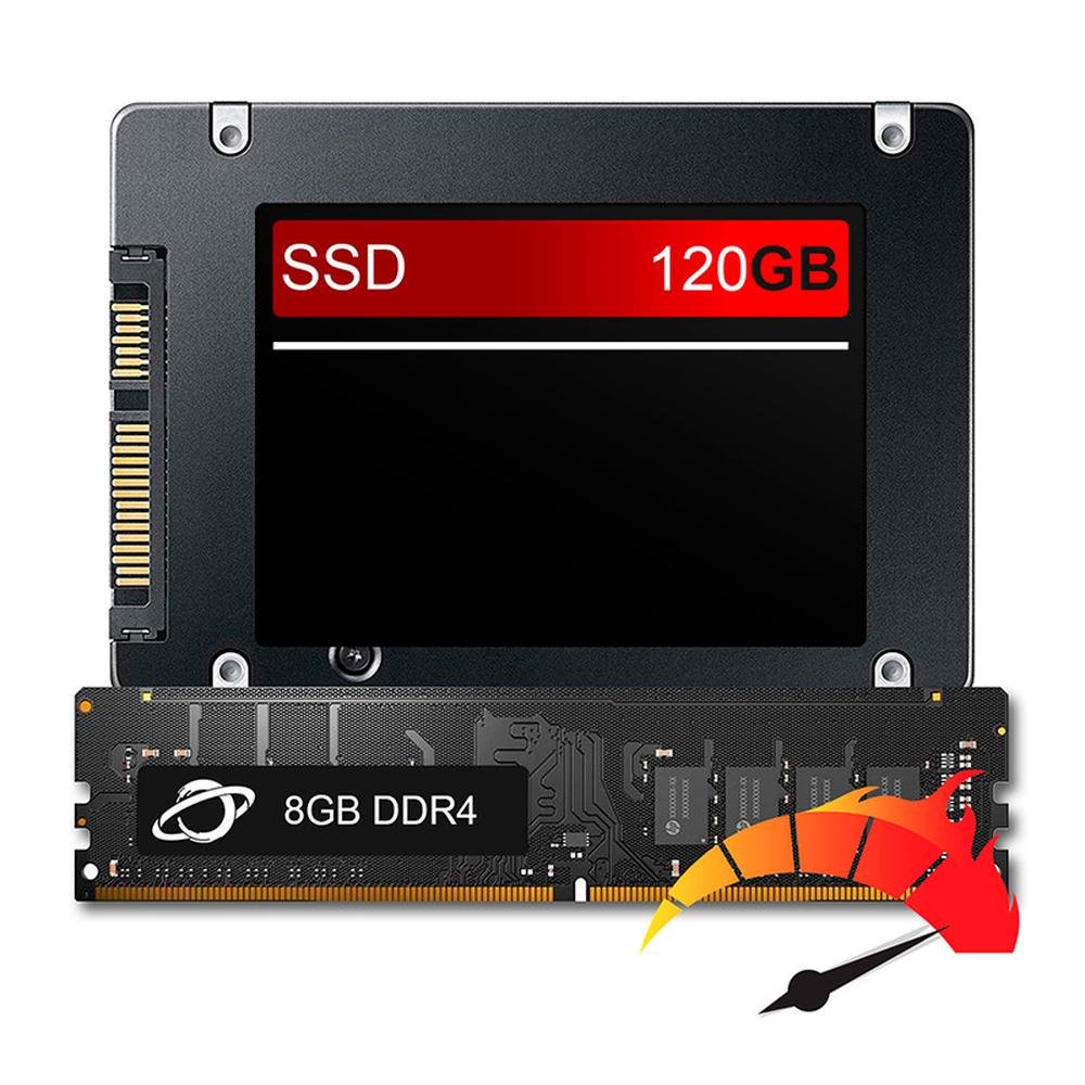 Kit Upgrade De Alto Desempenho - SSD 240GB + 8GR Ram DDR3, Aumento Da Velocidade Do Pc Em Até 10x -NAC