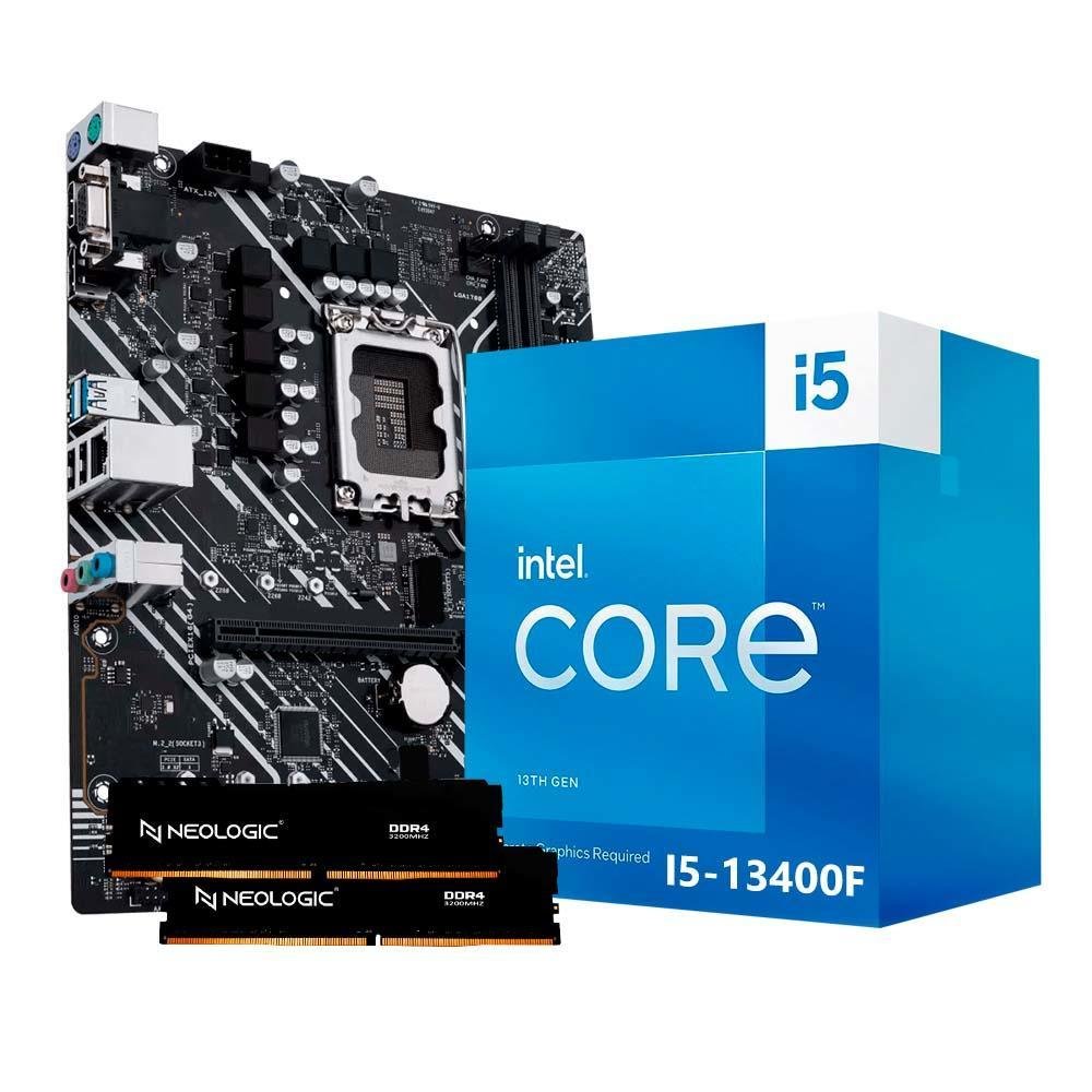 Kit Upgrade Neologic - Nli84724, Intel I5 13400f, Placa Mãe H610, 16GB DDR4 -NAC
