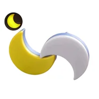 Luminária Decorativa Quarto Baby Meia Lua Color Infantil Cor:rosa -NAC