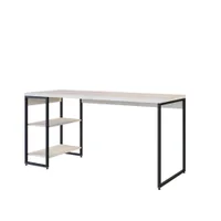 Mesa C/estante Baixa 150x64x75cm Com 02 Prateleiras Snow / -NAC