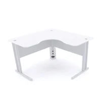 Mesa Em L P/ Escritório 130x130 Pandin Maxxi - Branco -NAC
