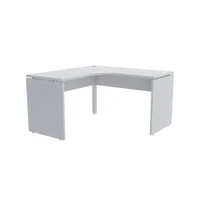 Mesa Em L P/ Escritório 155x155 Pandin P25 - Cinza -NAC