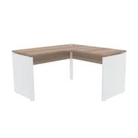 Mesa Em L P/ Escritório 155x155 Pandin P25 - Naturalle/branco -NAC
