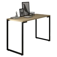Mesa Escritório 120cm Estilo Industrial New Port F02 Nature - Mpozenato -NAC