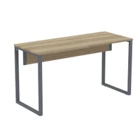 Mesa Escritório P25 Tub Pandin 170 Cm Largura X 70 Cm Profundidade Tampo Mdp Noce Pé Aço Tubular Grafito -NAC
