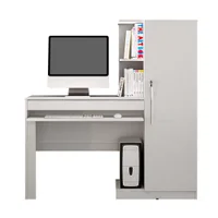 Mesa Escrivaninha Para Pc Computador Home Office Estudo Cpu 1 Gaveta Quarto Escritório Mdf Branco -NAC
