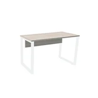 Mesa P/ Escritório 170x70 Pandin P25tub - Nogueira/branco -NAC