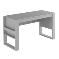 Mesa Para Escritório C/ Porta Objetos Me4146-tecno Mobili - Branco -NAC