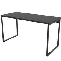Mesa Para Escritório Home Office Estilo Industrial Form C01 135 Cm Preto Onix - Lyam Decor -NAC