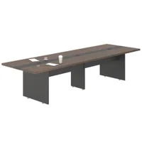 Mesa Sala De Reunião Escritório 8 Lugares Freijó Preto -NAC