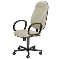 Poltrona Presidente Com Braços Linha Executive, Cinza -NAC