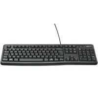 Teclado Logitech K120 USB Resistente A Àgua Abnt2 Preto -NAC