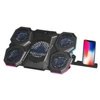 Base Gamer para Notebook C3Tech, RGB, Até 17.3, 5x Fan, Preto - NBC-300BK -NAC