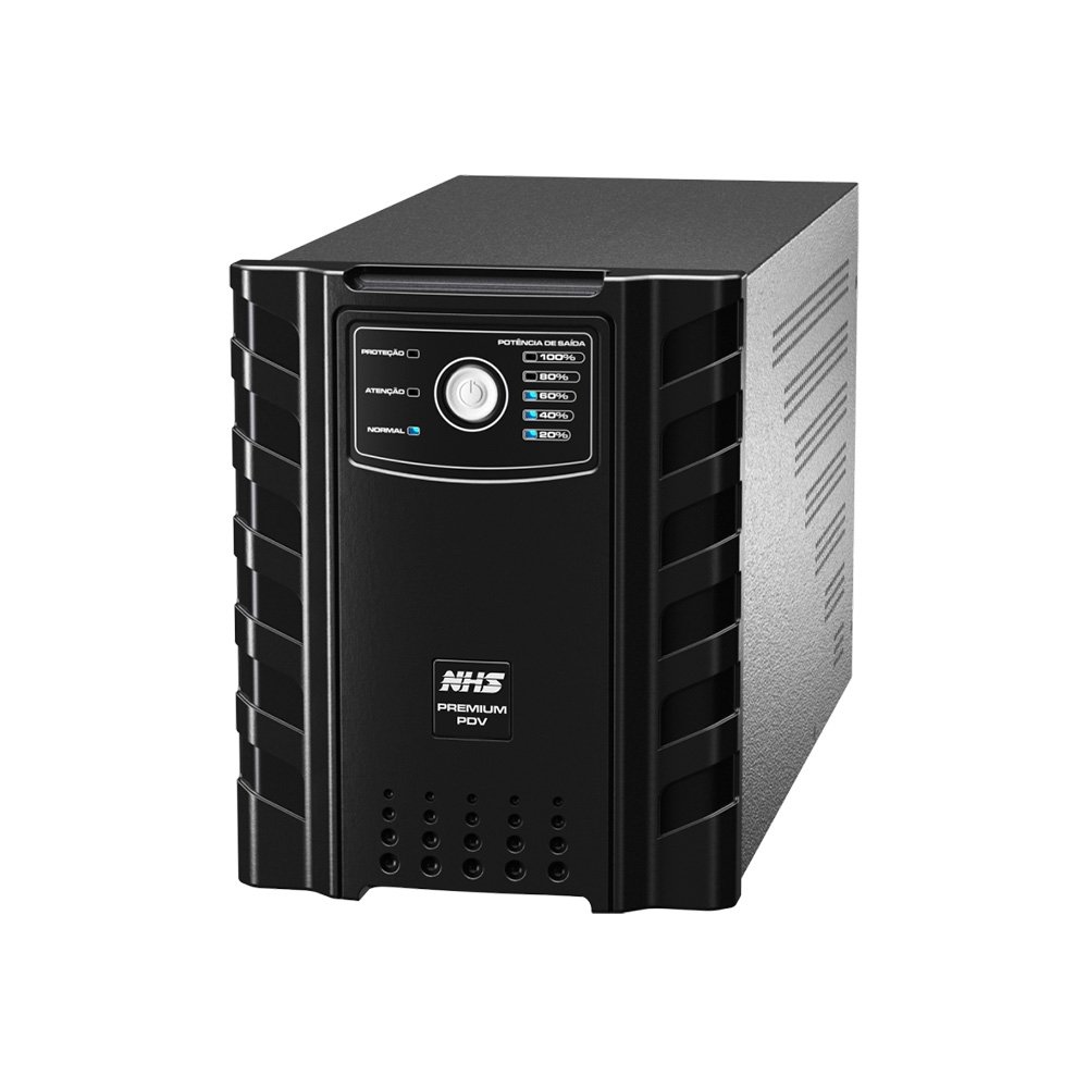 Nobreak NHS Premium PDV, 1200VA, Semi-Senoidal, 1 Bateria Estacionária de 45Ah, Saída 120V, Preto - 90.C112300 -NAC