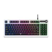 Teclado Gamer Force One Spectre, RGB, Formato Especial De Membrana, Branco - FR.TC.SP.01 -NAC