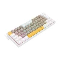 Teclado Mecânico Gamer Redragon Fizz, RGB, Switch Brown, Layout 60%, USB, ABNT2, Amarelo, Cinza e Branco - K617RGB-YLEGYEWT (PT-BROWN) -NAC